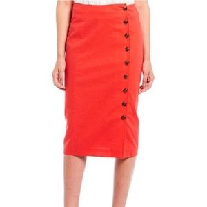 NWT Gianni Bini midi side button skirt